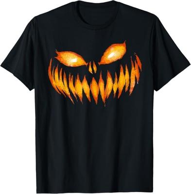 Jack O Lantern Gruseliges Geschnitztes Kürbisgesicht Halloween Kostüm T-Shirt