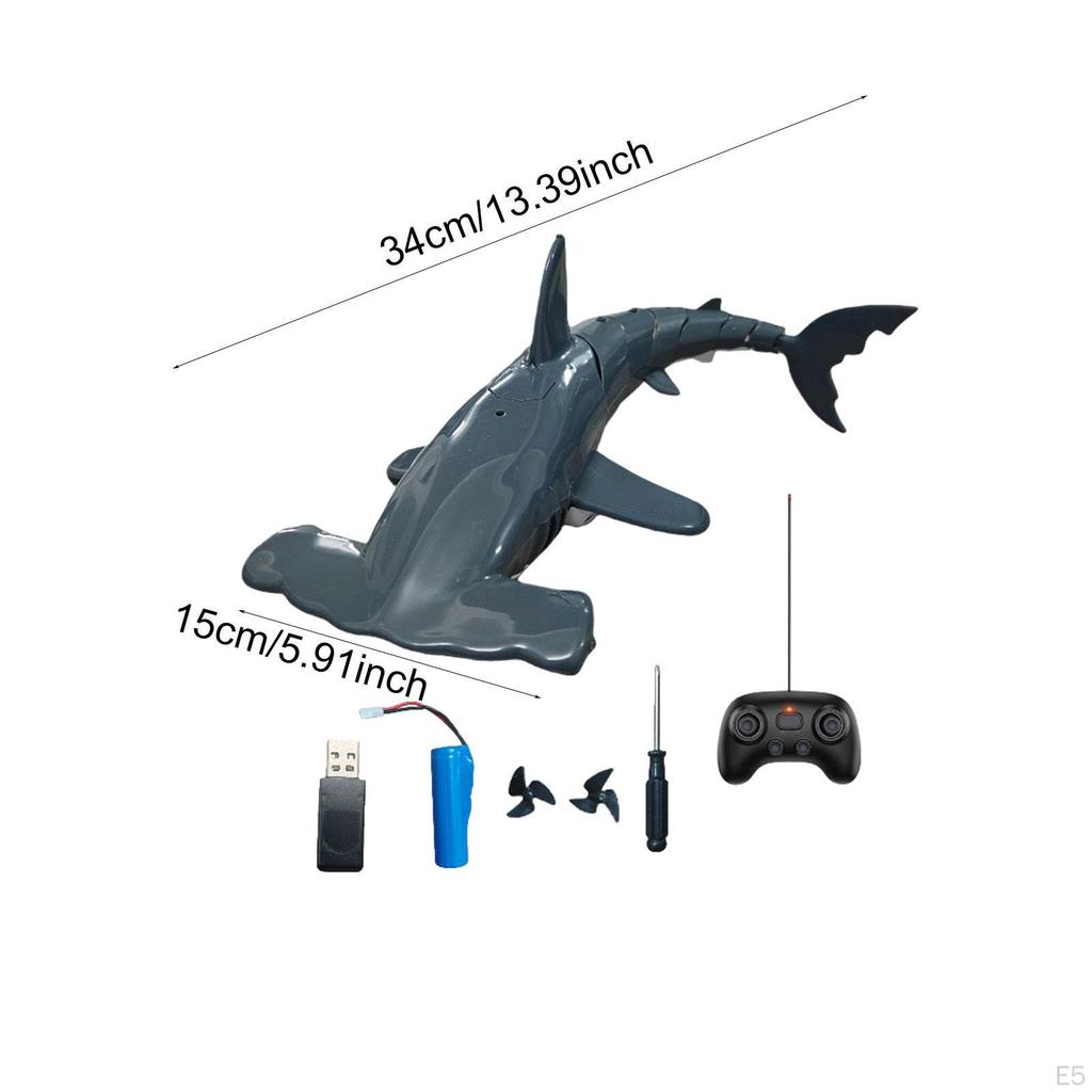 Remote Control Shark Toy RC Diving Practical, Waterproof Boys Girls Realistic