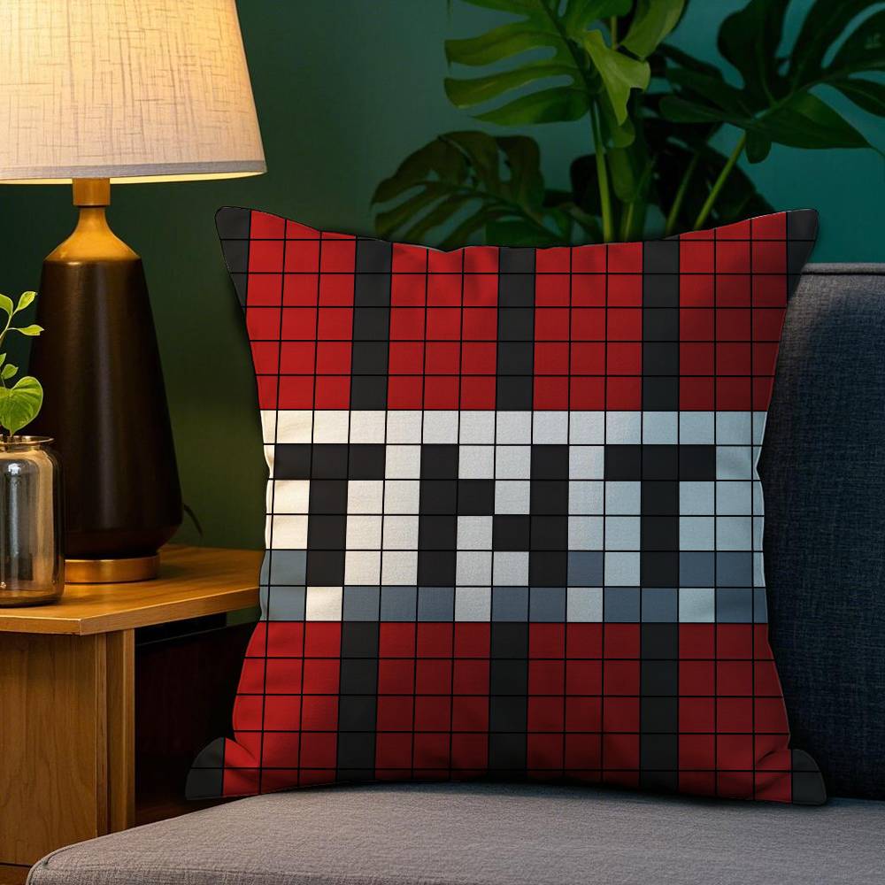 Game T-TNT Block Explosion Pillow Case Plush Fabric Soft Double Sided Print Sofa Cushion Cover Throw Pillow Covers
