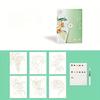 A Set of Creative Watercolor Painting Tools - Adult Coloring Book with Landscape and Floral Patterns