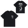 Short Sleeve T-Shirt Couples Street Style Letter Print Loose Fit Breathable Top