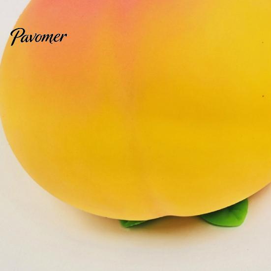 Peach Fidget Toys Giant Simulated Squeeze Toy, Stress Relief Sensory Pinch Fake Toy Realistic Fruit Ball for Home Office Relaxation