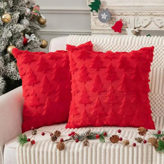 

Наволочка для подушки с рисунком оленя в виде елки 3D, скрытая застежка-молния, наволочка для подушки в стиле фермерского дома