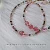 Crystal Bracelet, Strawberry Crystal Bracelet, Very Fine Candy Tourmaline Crystal Bracelet, One Piece Will Be Sent On Behalf of You.