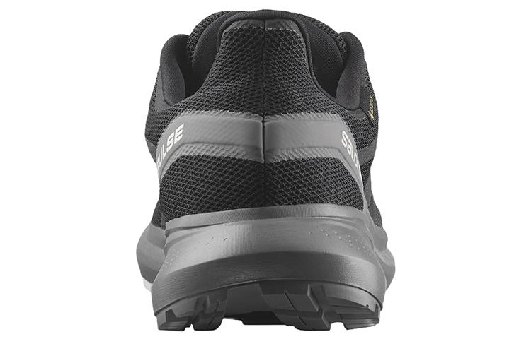 Men's Sneakers SALOMON Fabric Abrasion Resistant Abrasion Resistant Low top Running Shoes Men's Black
