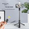 Bluetooth Extendable Selfie Stick Tripod with Anti-Shake and Fill Light for Live Streaming - Model Q02