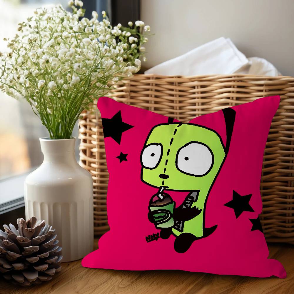 I-Invader Z-Zim Pillow Gift Home Office Decoration Bedroom Sofa Car Cushion Cover Case 45x45