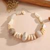 Retro Geometric Resin Necklace: Versatile Clavicle Chain with Exaggerated Design