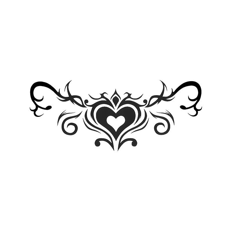 Herbal Semi-Permanent Waterproof Succubus Tattoo Sticker for Women - Long-Lasting, Scar-Covering, High-End Design for Chest, Waist, and Abdomen