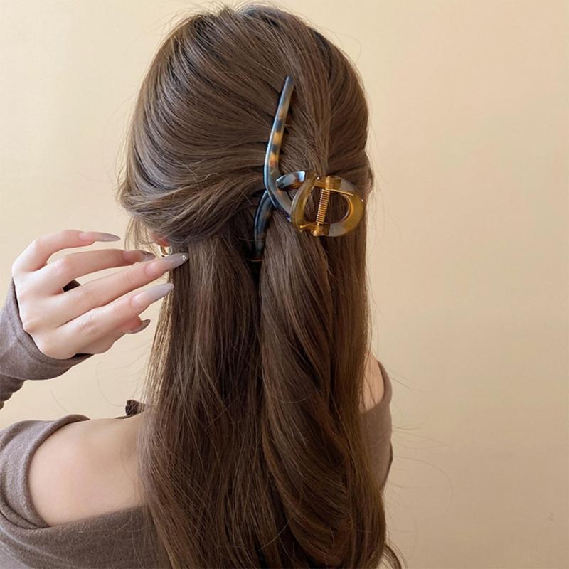 Haarklammer Flache Klammer Thema Haarklammer Elegant Breite Haarspange Haarspangen Starker Halt Haarnadel für Mädchen