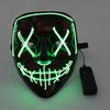 Wireless Halloween Neon LED Purge Mask Masque Masquerade Party Masks Light Grow In The Dark Horror Mask Glowing Masker