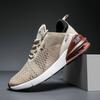 Couples spring and autumn trend versatile flying woven air cushion running breathable non-slip sports men's shoes