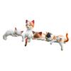5Pc Car Landscape Cat Ornaments Cute Cartoon Cat Ornament Car Center Console Navigator Screen Sleeping Cat Decoration Miniatures