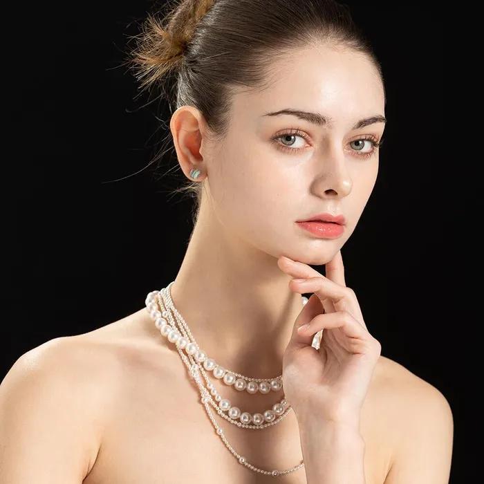 Stratum Pearl Ceramic Earring (BG)