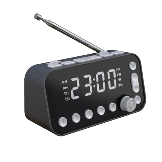 

Цифровое радио-будильник с двойным USB, регулируемой громкостью, светодиодным дисплеем и таймером сна