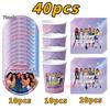 Kpop K&Katseye Birthday Party Decoration Plate Cup Banner Balloon for Girl Party Favor Idol Fans Gift Baby Shower Event Supplies