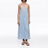 Bimba Y Lola Slip Dress   Contrast Lace Trim   Blue B265awo011blb