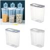 Multipurpose 4L Clear Food Storage Bin With Sealed Lid For Bulk Grains Bean And Kitchen Supplies