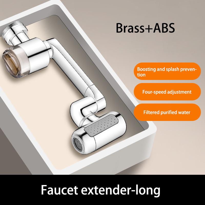 Four-speed Filter Mechanical Arm Universal Faucet Extender Anti-splash Bathroom Washbasin Rotating Faucet Bubbler Joint