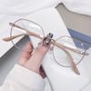 Unisex Fashion Glasses Women Trendy Round Anti Blue Light Eyeglasses Men Ultralight Computer Eyewear