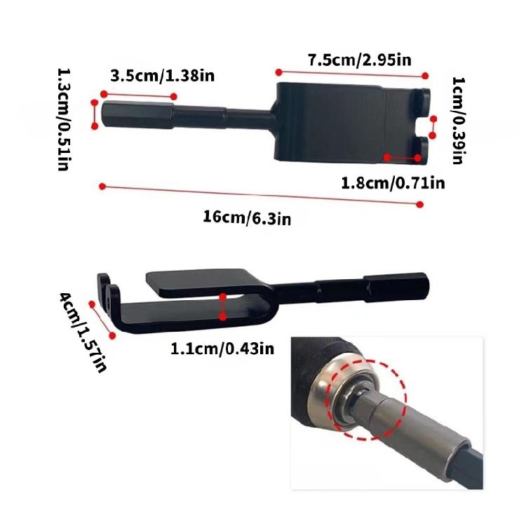 Fischanker Werkzeug für 13mm Bohrer Bohrmaschinenadapter Eisanker Universell zum Aufstellen von Eisfischerei Shelter Zelt
