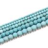 Matowe Naturalne Turkusowe Luźne Koraliki - Akcesoria Jubilerskie (4-12 mm) Półprodukty
