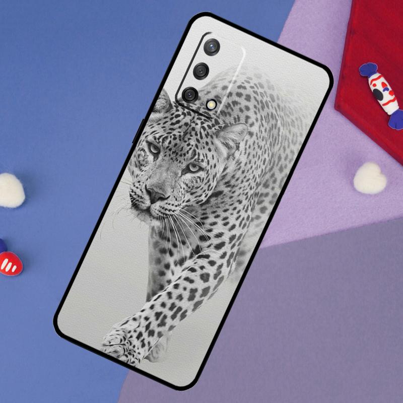 Leopard Tiger Lion Animal Case For OPPO A74 A94 A54 A17 A57 A77 A18 A58 A78 A98 A15 A52 A72 A5 A9 A53S A16 A76 A96