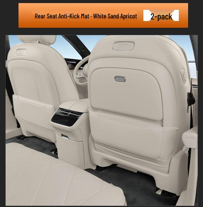 S9 Passenger Side Anti-Kick & Anti-Dirt Mat, Nappa Leather Zero-Gravity Rear Seat Protector