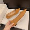 Vintage Puntige Neus Slip-On Dames Kantoor Pumps Elegante Dikke Hakken Feestjurk Schoenen 2026 Nieuwe Lente Herfst Forenzen Schoenen