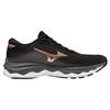 Mizuno Wave Sky 5 Lace-Up Fabric Shock Absorption Non-Slip Wear-Resistant Breathable Low-Top Running Shoes Women sneaker Black J1GD210244