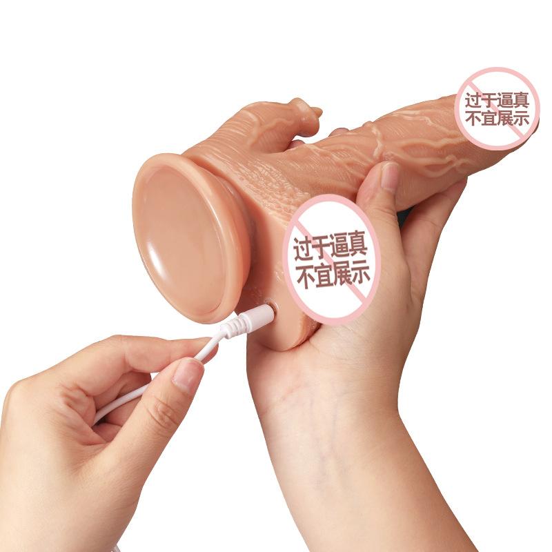 G-Punkt-Dildo-Vibrator, sexy Spielzeug für Frauen, Klitorisstimulator, Silikon-Penis mit starker Saugnapf-Rotation, warme Dildos, Sex