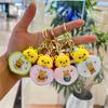Creative Glowing Love Bear Night Light Keychain Cartoon Switch Winnie The Pooh Couple Student School Bag Pendant