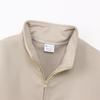 Champion TECH TERRY HALF ZIP SWEATSHIRT Long Crew Stretch USA Script Logo Sand Beige Women's WEAVE(R) (CW-BS001), Sleeve, Neck, Quick-Drying, Cotton,