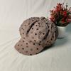Small plaid love octagonal hat children spring summer early autumn new age-reducing retro newsboy hat painter hat