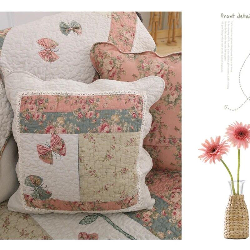 Korean Style Garden Washed Cotton Four Seasons Universal European Fabric Sofa Cushion Sofa Cushion Backrest Towel Cover