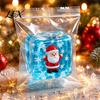 Elastic TPR Toy Stress Relief for Halloween Christmas, Anxiety Reduction Ice Cube Squeeze Holiday Toy, Slow Rising Clear Sensory Gift Soft Squeezable