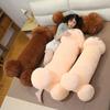 New 1pc Giant Long Pillow Lifelike Penis Plush Toy Stuffed Dick Trick Doll Real-life Penis Plush Pillow Sexy Toy Gift For Lovers