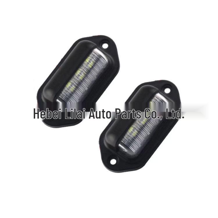6-LED Waterproof Side Marker Light for Trucks, Trailers, and Buses, Wide Voltage 12V-24V, Suitable for License Plate Lighting.