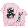 New Anime Tokitou Muichirou Print Short Sleeve T Shirts Women's Men's Crew Neck T-shirts Summer Comfy Soft Tees Tops