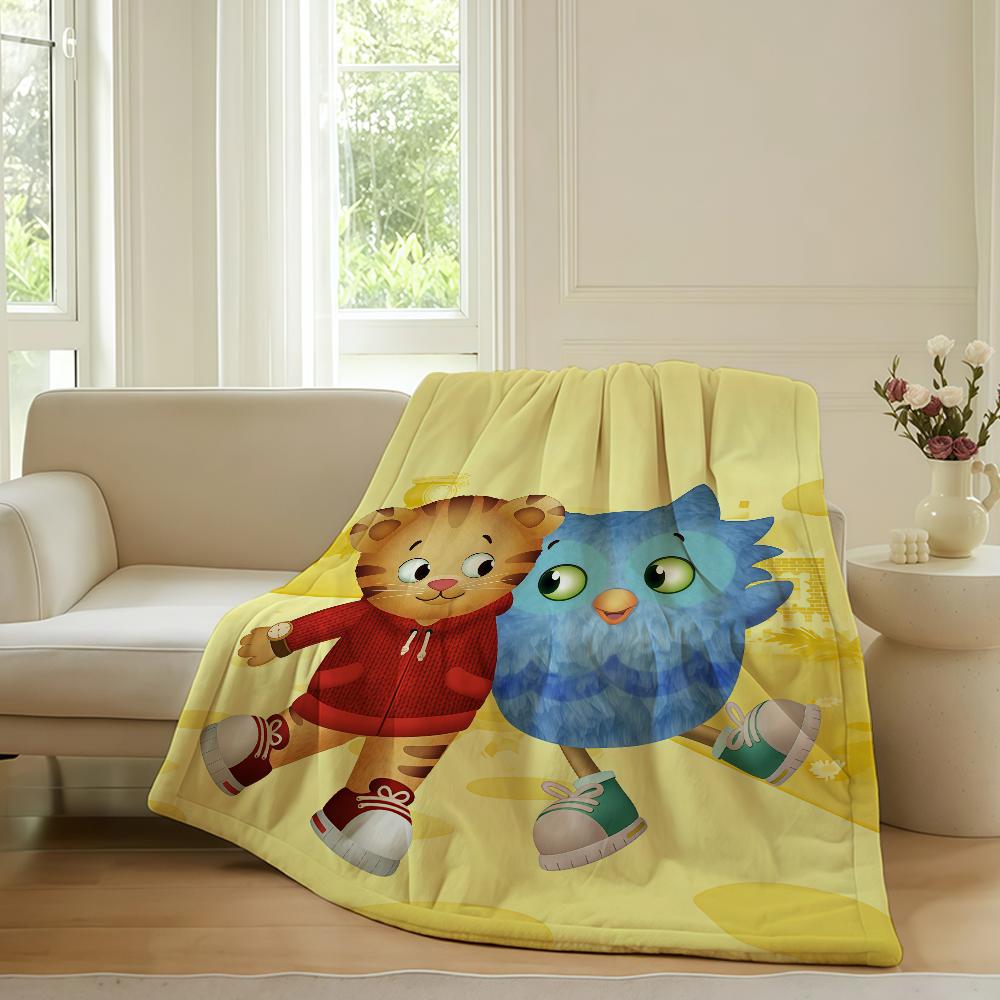 Cartoon Daniel Tiger's Buurt Deken Voor Bank Kantoor Bed Vliegtuig Reizen Slapen Lezen Ontspannen Kamperen Zacht En Warm