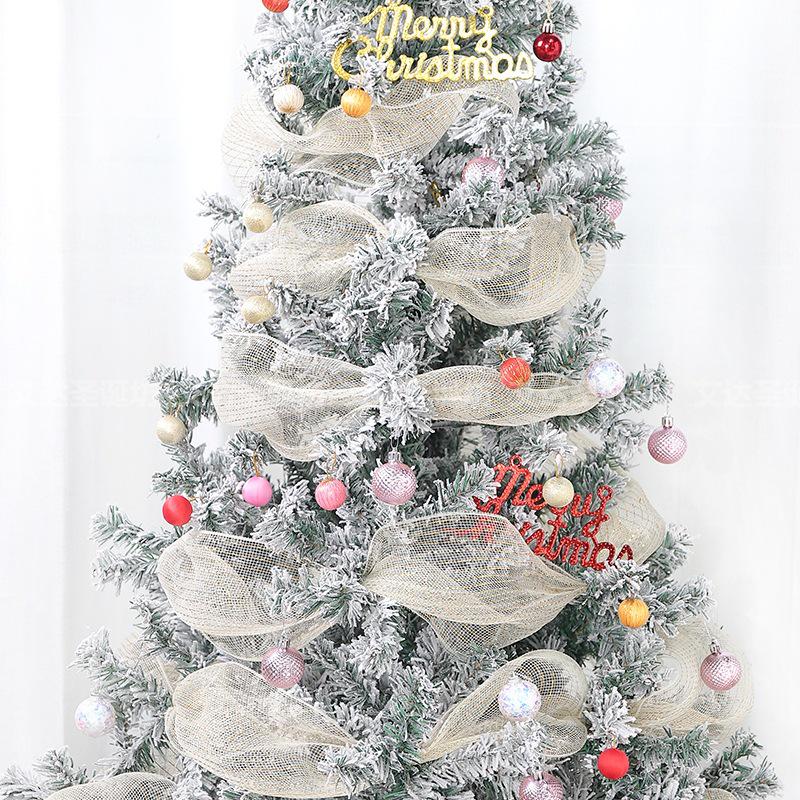 Influencer DIY Mesh Christmas Tree Ribbon & Bow Decoration