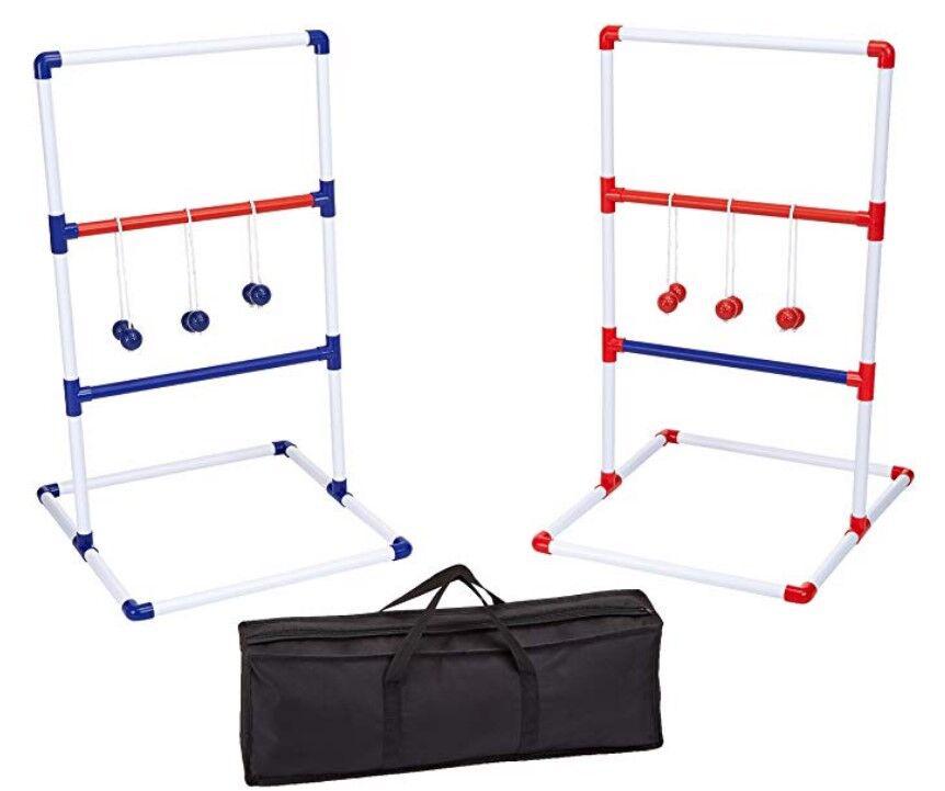 

Exclusive Equestrian Ladder Toss & Golf Ball Game Set for Parent-Child Interaction Single stand + 3 balls