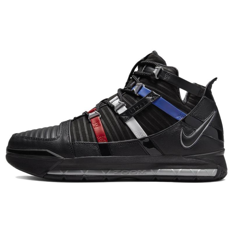 

Nike LeBron 3 The Shop Black University Red 2022 Sneakers DO9354-001 45