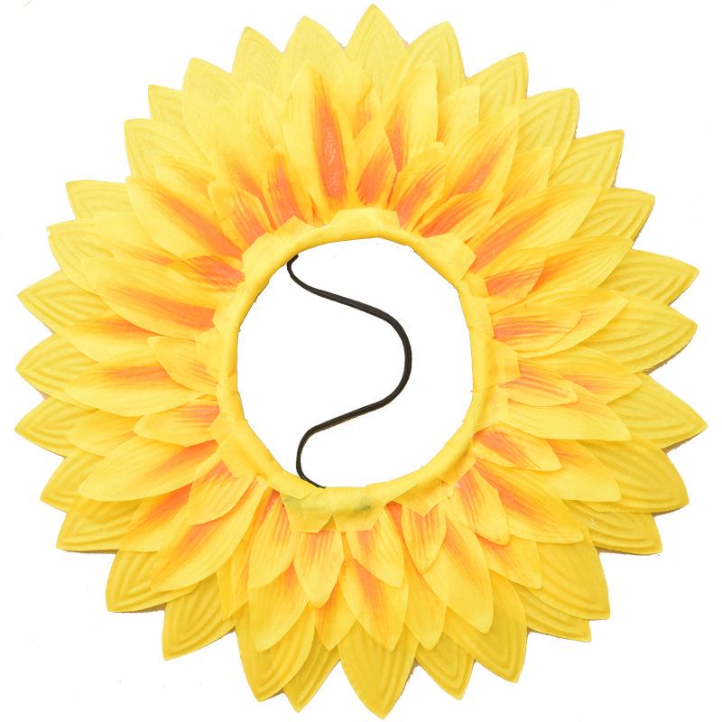 Sunflower Face-Revealing Flower Prop for Sports and Dance Ceremonies