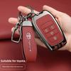 SRJU4 5 6 Buttons  Car Key Cover Case For Alphard PREVIA Voxy Noah Esquire Vellfire Harrier Remote Shell Fob Holder Keychain