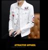 Men's Autumn 2023 Korean-Style Denim Jacket - Trendy, Handsome, Social Young Men's Fashion Z
