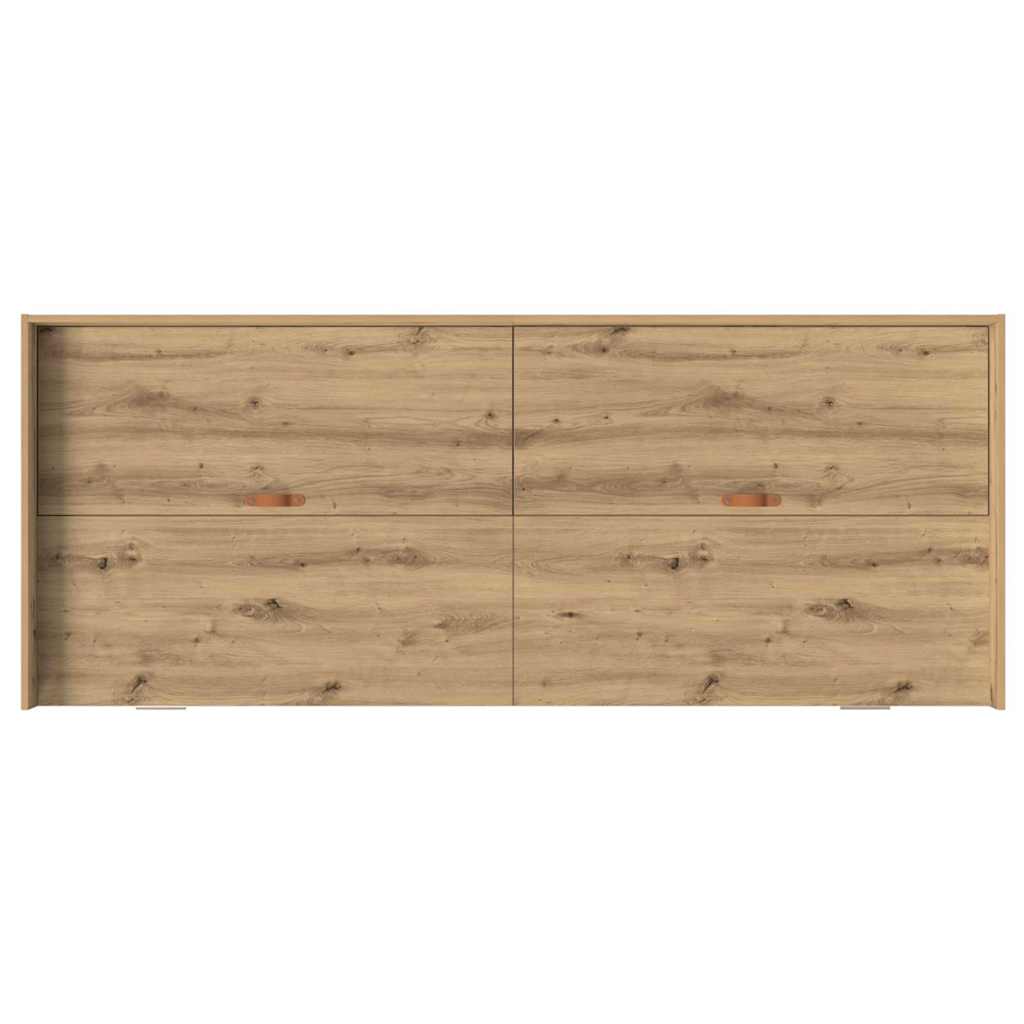 Bed Frame with Headboard Artisan Oak 75 x 190 cm Wood Based Panel