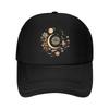 Bohemian Sun Moon Floral Wall Art Mesh Baseball Cap Hip Hop