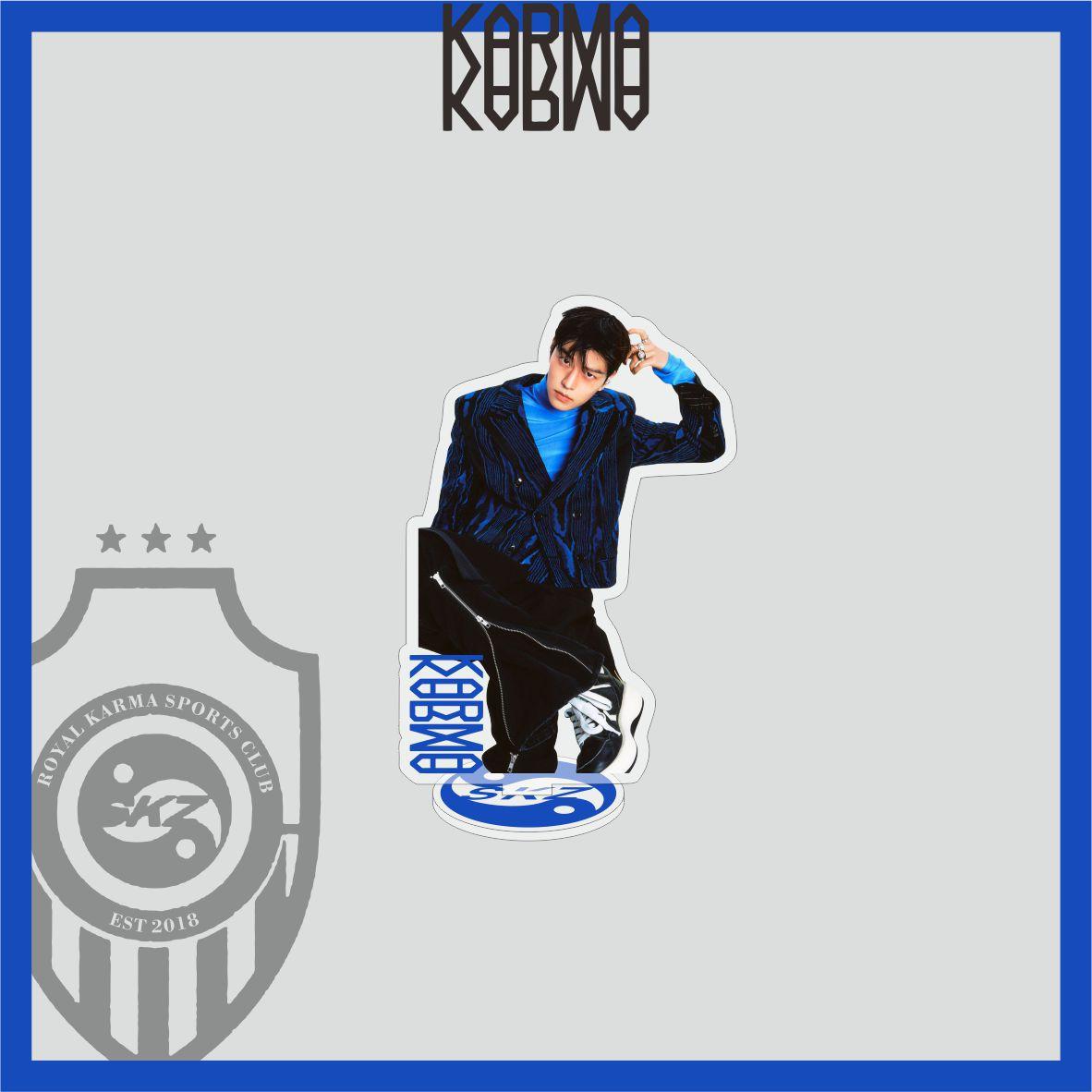 SKZOO s new acrylic double-sided standing tabletop ornament Stray Kids new album peripheral tabletop ornament gift
