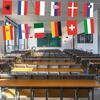 24 European Countries String Flags Mini Bunting Banners National Country Decoration for School Sports Events Grand Opening Party